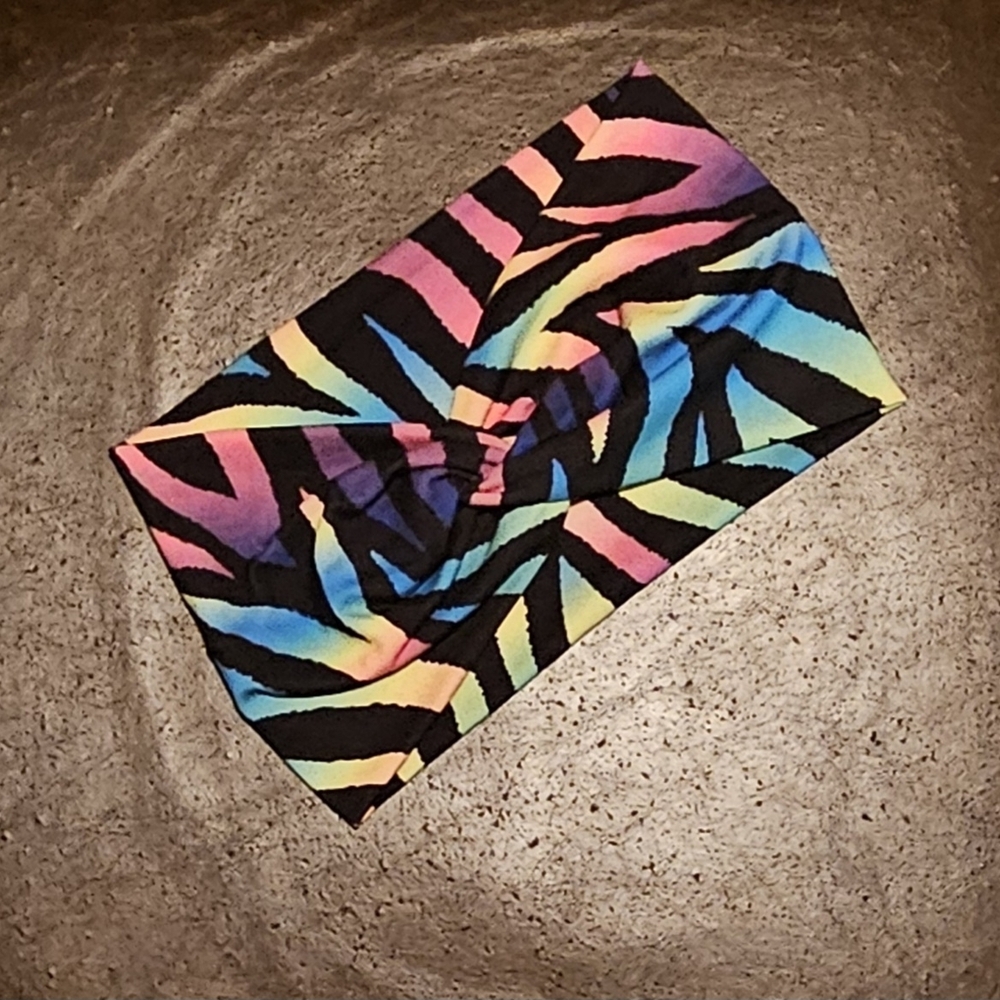 Colorful Zebra Print Headband